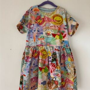 Oilily Multicolor Kids Dress with Playful Print